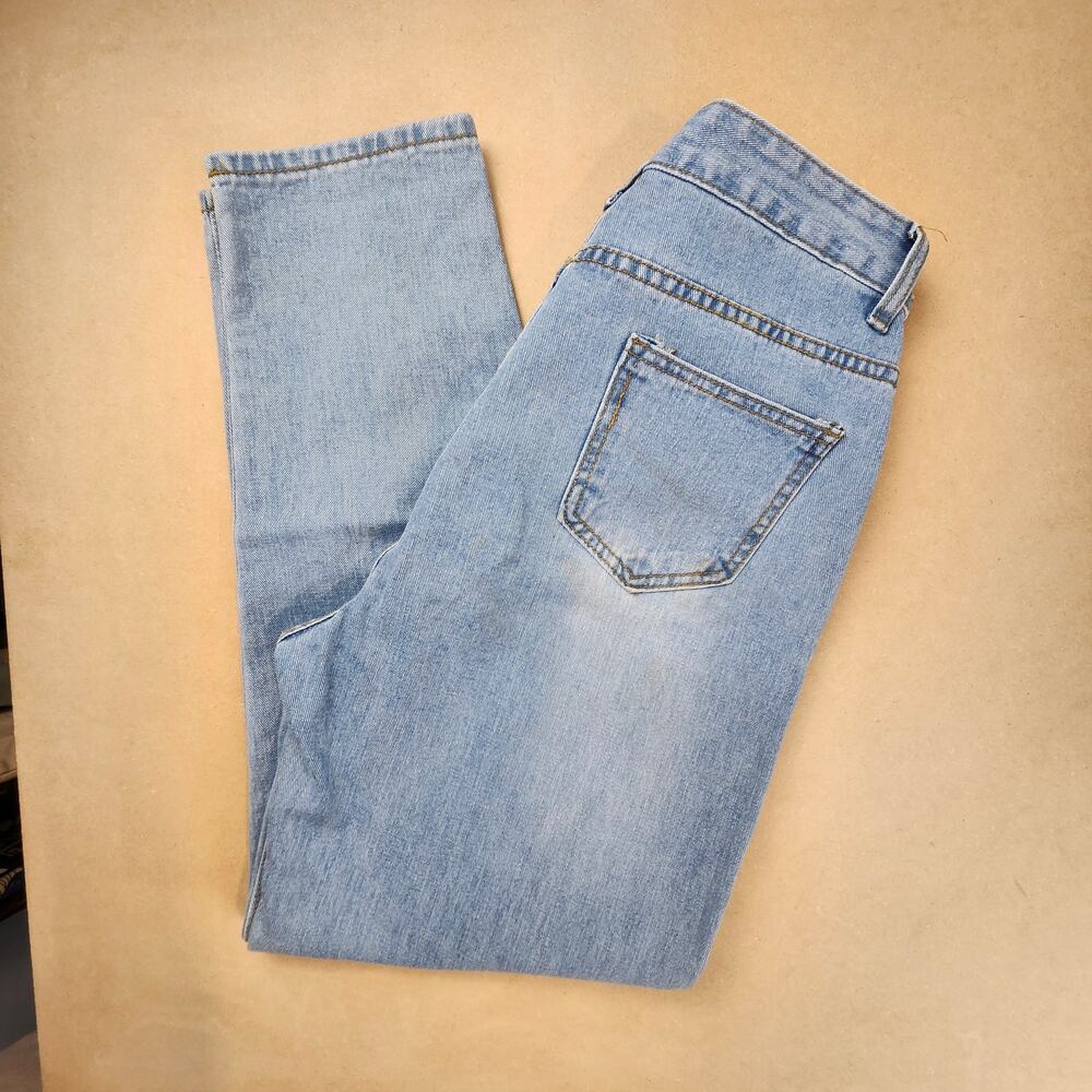 Shein Distressed Boyfriend Jeans Size Large 10/12 - Picture 8 of 12